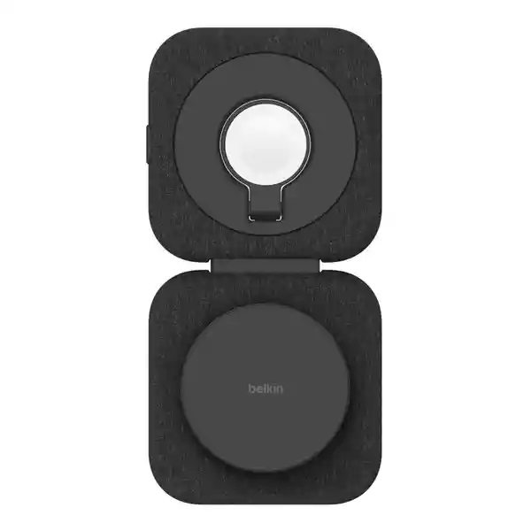 Belkin Almohadilla de Viaje 2 en 1 Qi2 de 15W Gris