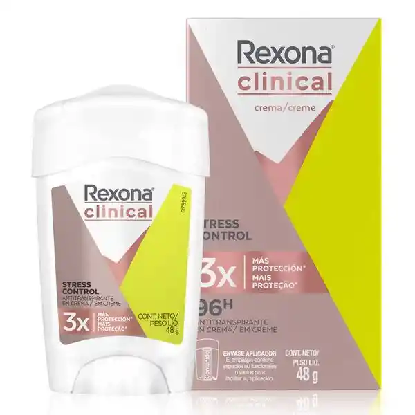 Desodorante Crema Mujer Rexa Clinical Stress Ctrol