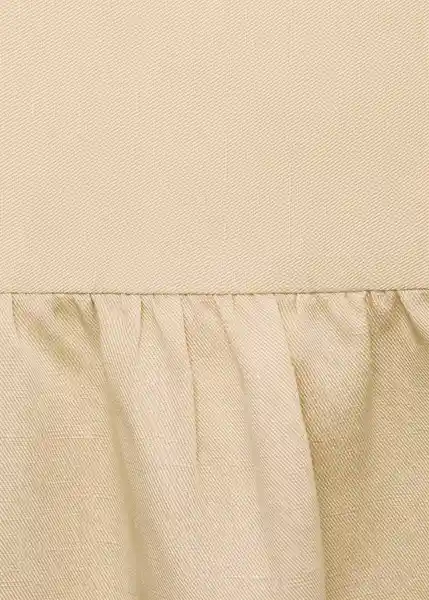 Falda Fiona Amarillo Pastel Talla 40 Mujer Mango