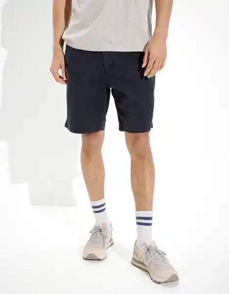 American Eagle Short Flex Lived-In Naval 23 cm Talla 28