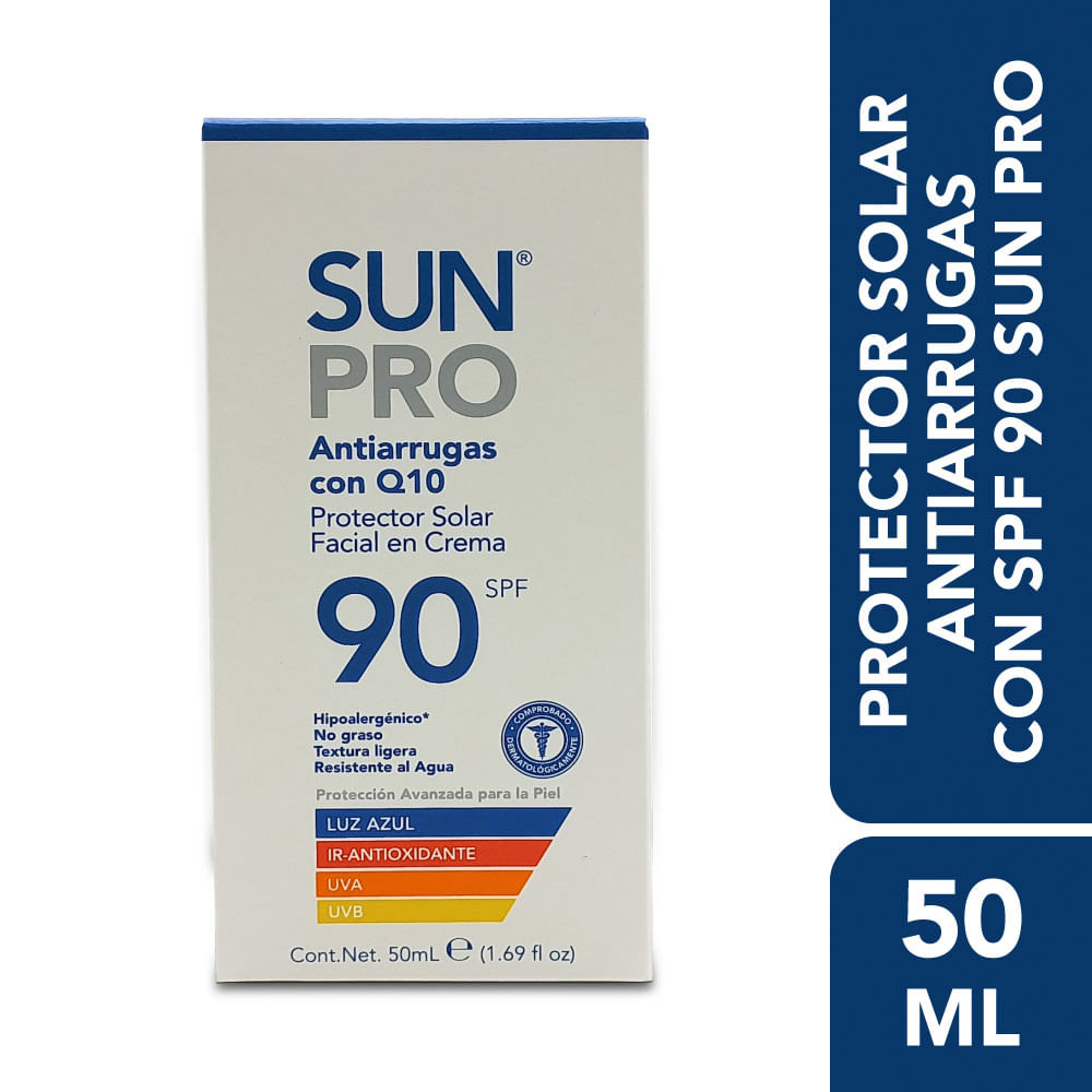 Sun Pro Protector Solar Antiarrugas con 90 Spf 50 g