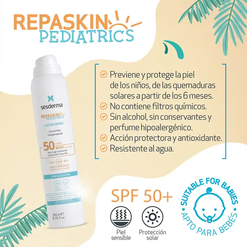 Sesderma Protector Solar en Spray Repaskin Pediatrics SPF 50+