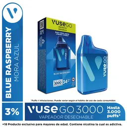 Vuse Go Vapeador Blue Raspberry 3000 Puffs