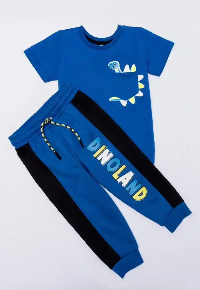 Conjunto Largo 4t-azul