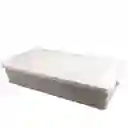 Caja Organizadora Cama Transparente Color Piedra