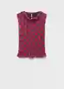 Blusa Martina Violeta Talla M Mujer Mango