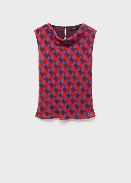 Blusa Martina Violeta Talla M Mujer Mango