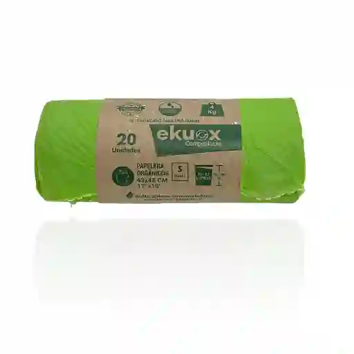 Bols Verde Maíz 43x48 Ekuox Sin Ref