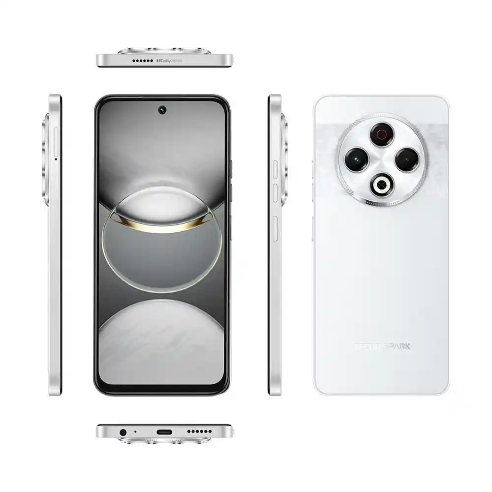Celular Tecno Mobile Kl6 256 Gb 8 Gb Ram Blanco Manual de Instruccionespin Bandejaestuche Trasero