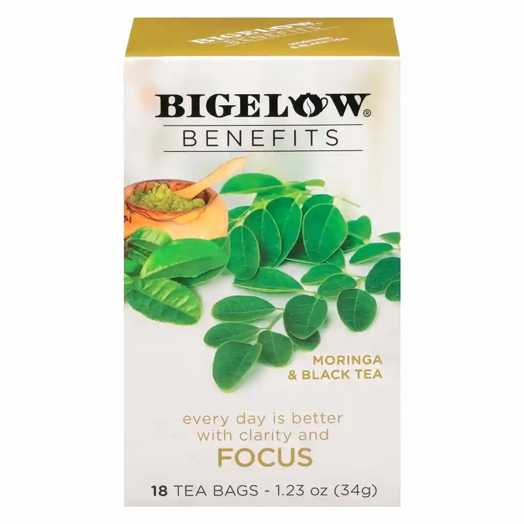 Bigelow té de Moringa y té Negro