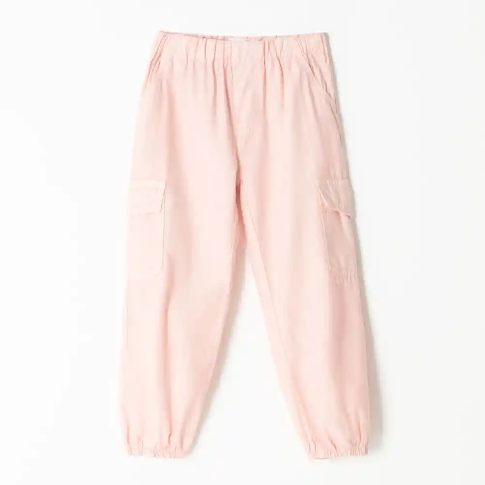 Pantalón Largo Bolsillos Cargo en Algodón Bebita Kalexi Baby Fresh Talla 2t