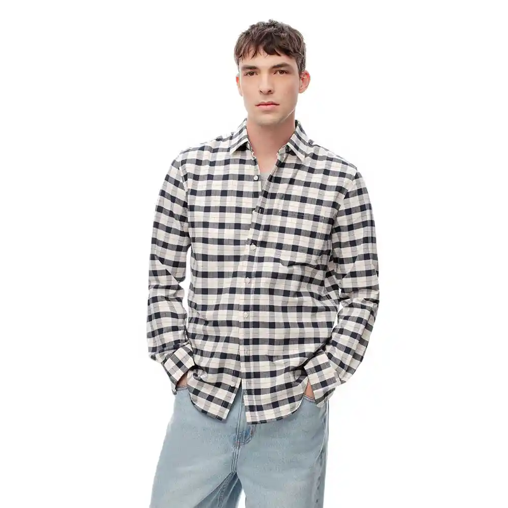 Camisa Manga Larga Casual Regular Fit Masculino Modri Gef