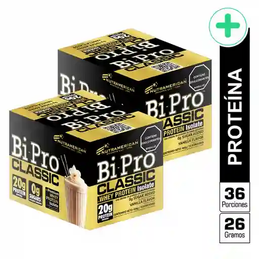 2 x Bipro Classic Vainilla 20 g de Proteína