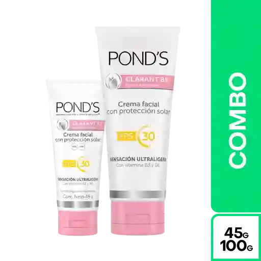 Combo Crema Aclaradora Ponds B3 Vitamina B3 Antimanchas Oferta