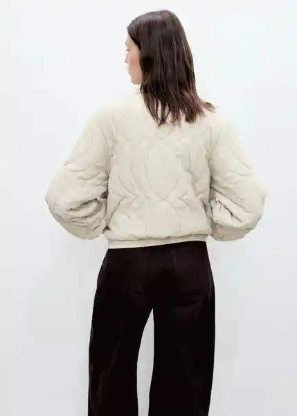 Chaqueta Puzzle Gris Talla XL Mujer Mango