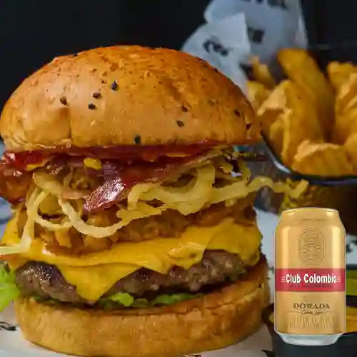 Combo Madura +Papas + Club col. Dorada Lta 330ml