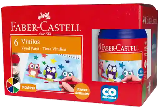 Faber Castell Vinilos Colores Basicos X 6U