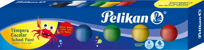 Pelikan Tempera Escolar C/ X 6 U Colo