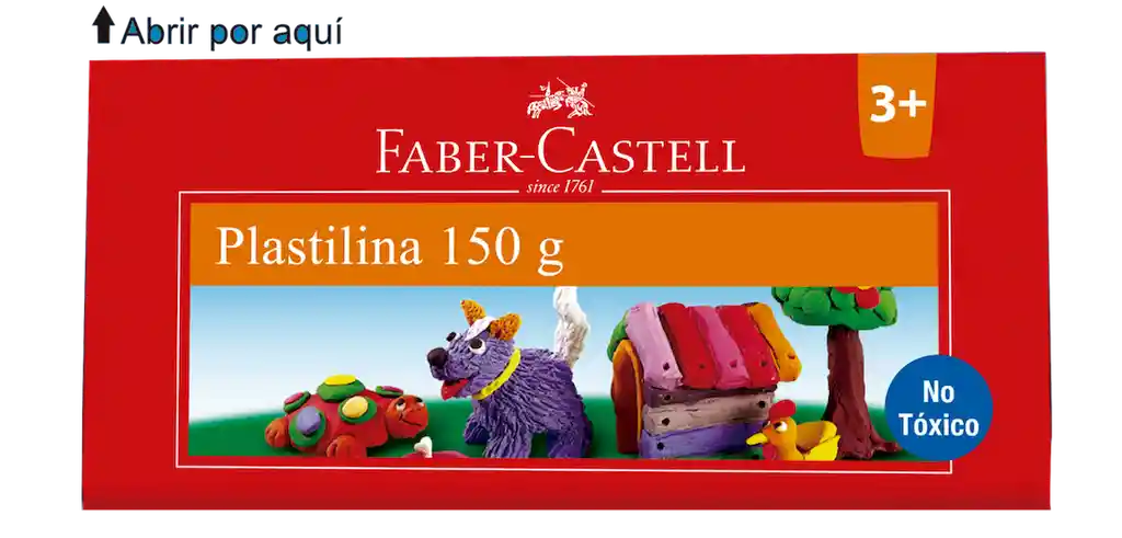 Faber Castell Plastilina Azul Oscuro