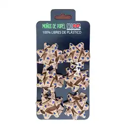 Moño Ecologico Navidad X6 Und Nico M6nk001