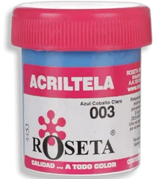 Roseta Acritela Plana Azul Cobalto Claro