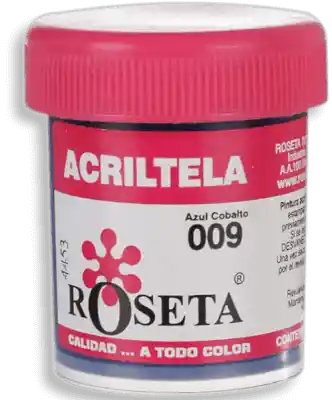 Roseta Acritela Plana Azul Cobalto