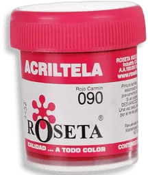 Roseta Acritela Plana Rojo Carmín