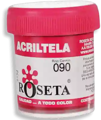 Roseta Acritela Plana Rojo Carmín