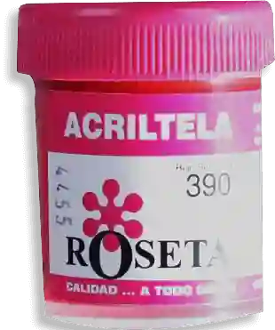 Roseta Acritela Plana Rojo Bermellón