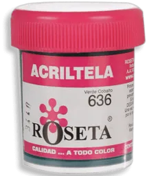Roseta Acritela Plana Verde Cobalto
