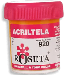 Roseta Acritela Plana Amarillo Cromo