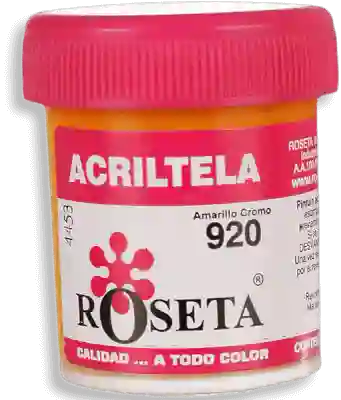 Roseta Acritela Plana Amarillo Cromo