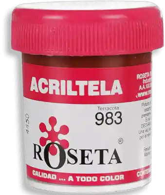 Roseta Acritela Plana Terracota