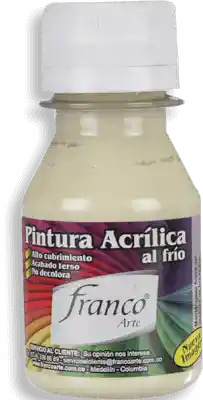 Franco Arte Pintura Acrílica al Frio 65 Marfil