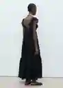 Vestido Ramona Negro Talla M Mujer Mango