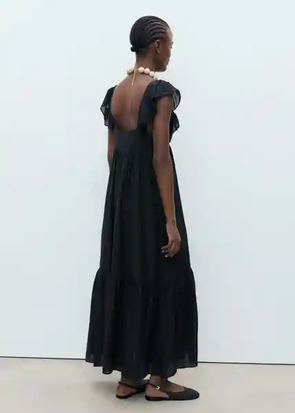 Vestido Ramona Negro Talla M Mujer Mango