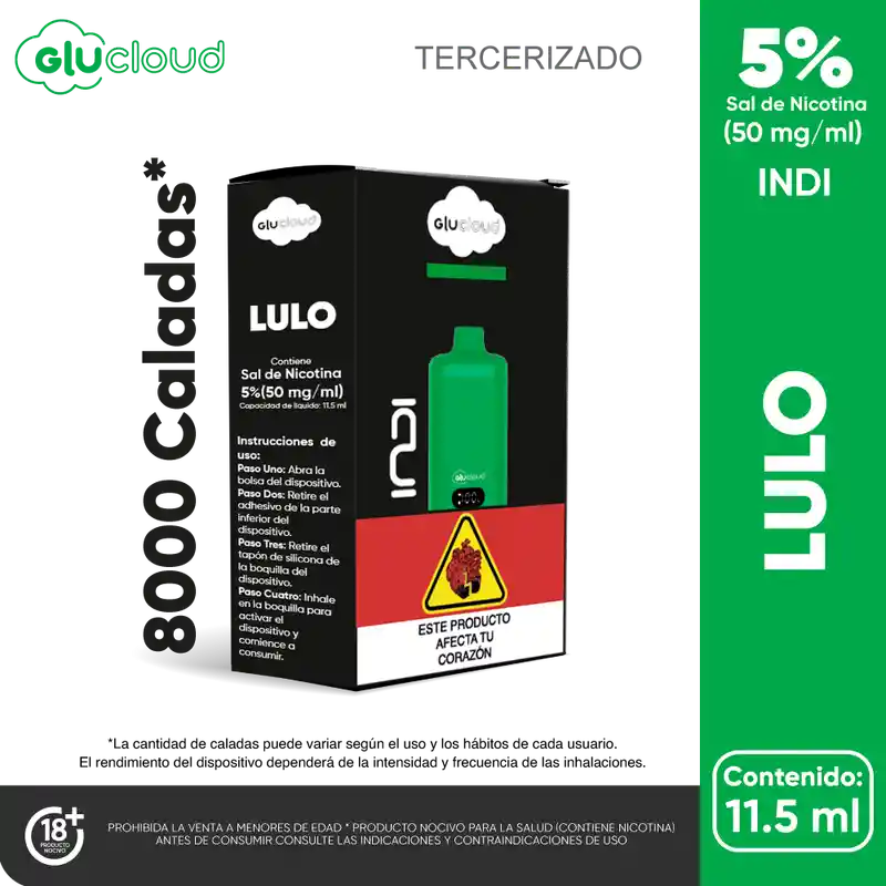 Glucloud Vapeador Lulo Indi