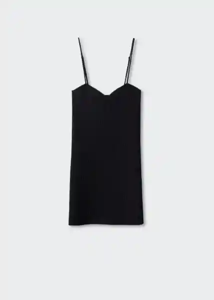 Vestido Laurel Negro Talla S Mujer Mango