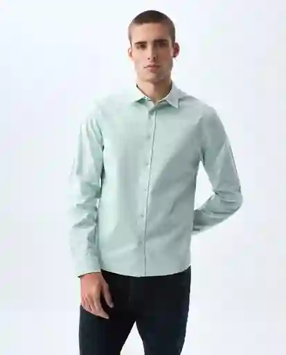 Camisa Hombre Azul Talla M 811G504_AZU134405 Americanino