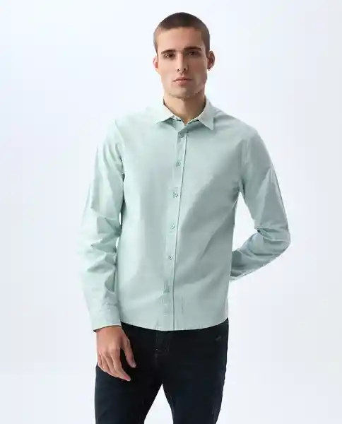 Camisa Hombre Azul Talla M 811G504_AZU134405 Americanino