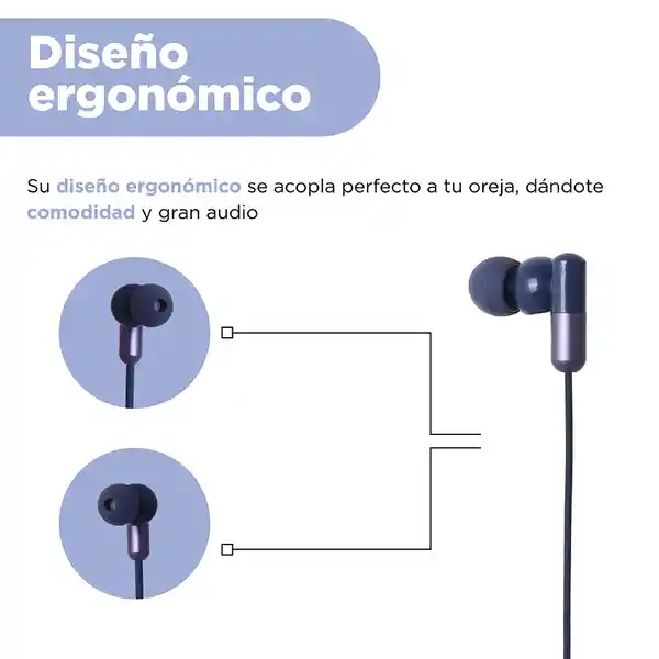 Audífonos 3 Life is For Fun Serie Azul 5 mm Miniso