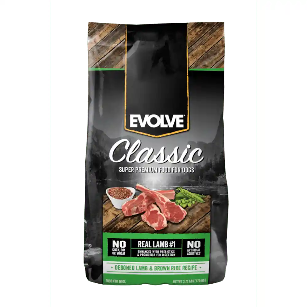Evolve Alimento Para Perro Adulto Cordero y Arroz 28 LB