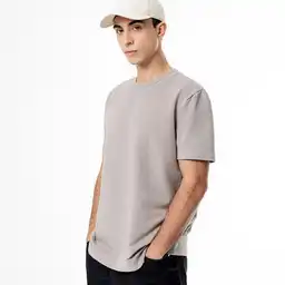 Camiseta Cuello Redondo Manga Corta S-taupe