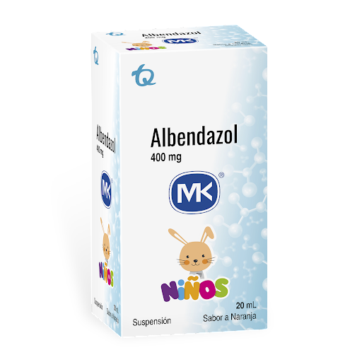 Albendazol Suspensión Sabor a Naranja Niños (400 mg)