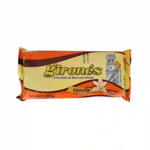 Gironés Chocolate de Mesa con Azúcar Sabor a Vainilla