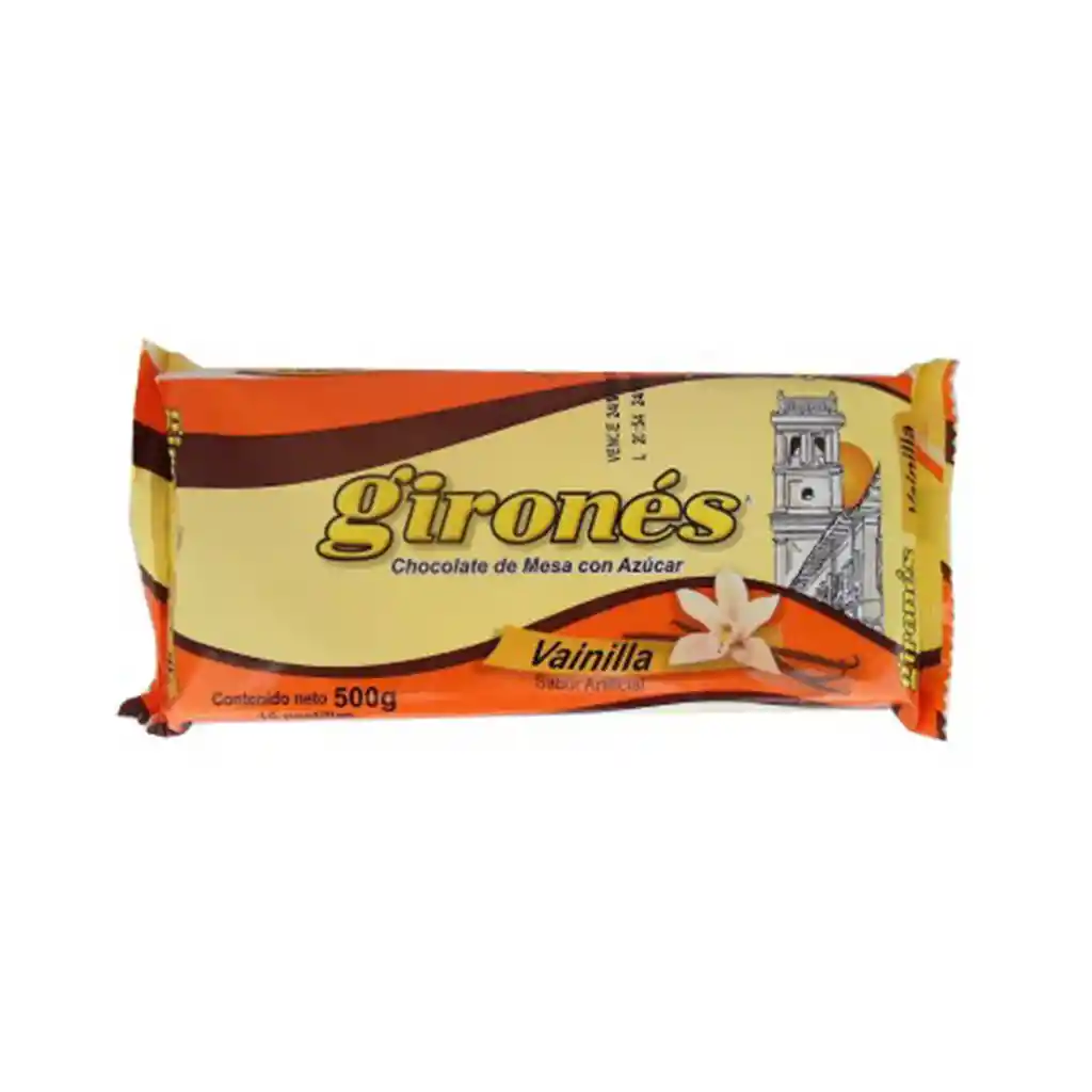Gironés Chocolate de Mesa con Azúcar Sabor a Vainilla