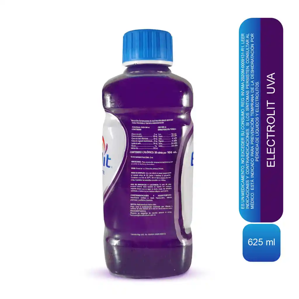 Electrolit Suero Rehidratante Sabor Uva
