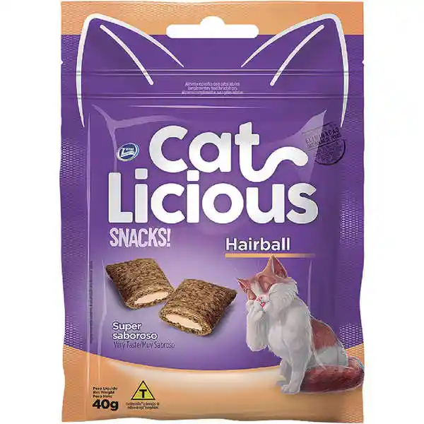 Cat Licius Licious Alimento para Gato Bola de Pelo 