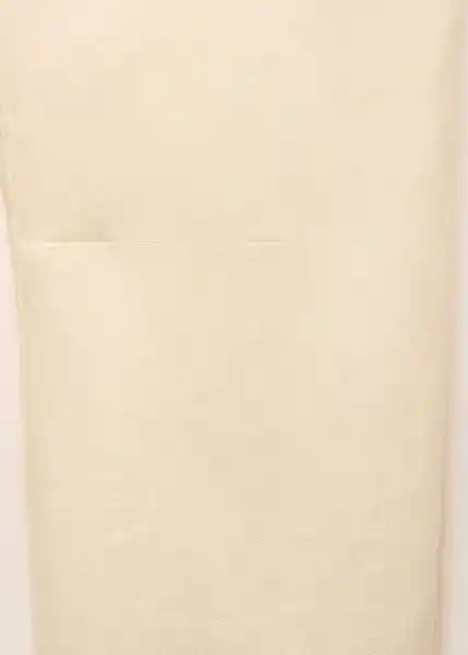 Camisa Sofie Vainilla Talla M Mujer Mango