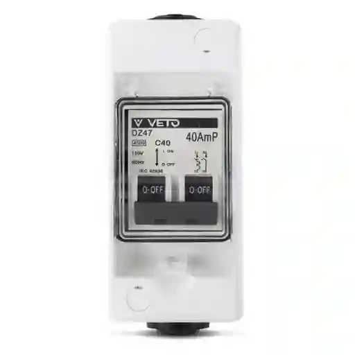 Veto Interruptor de Encendido 40 Amperios 1P n 110V